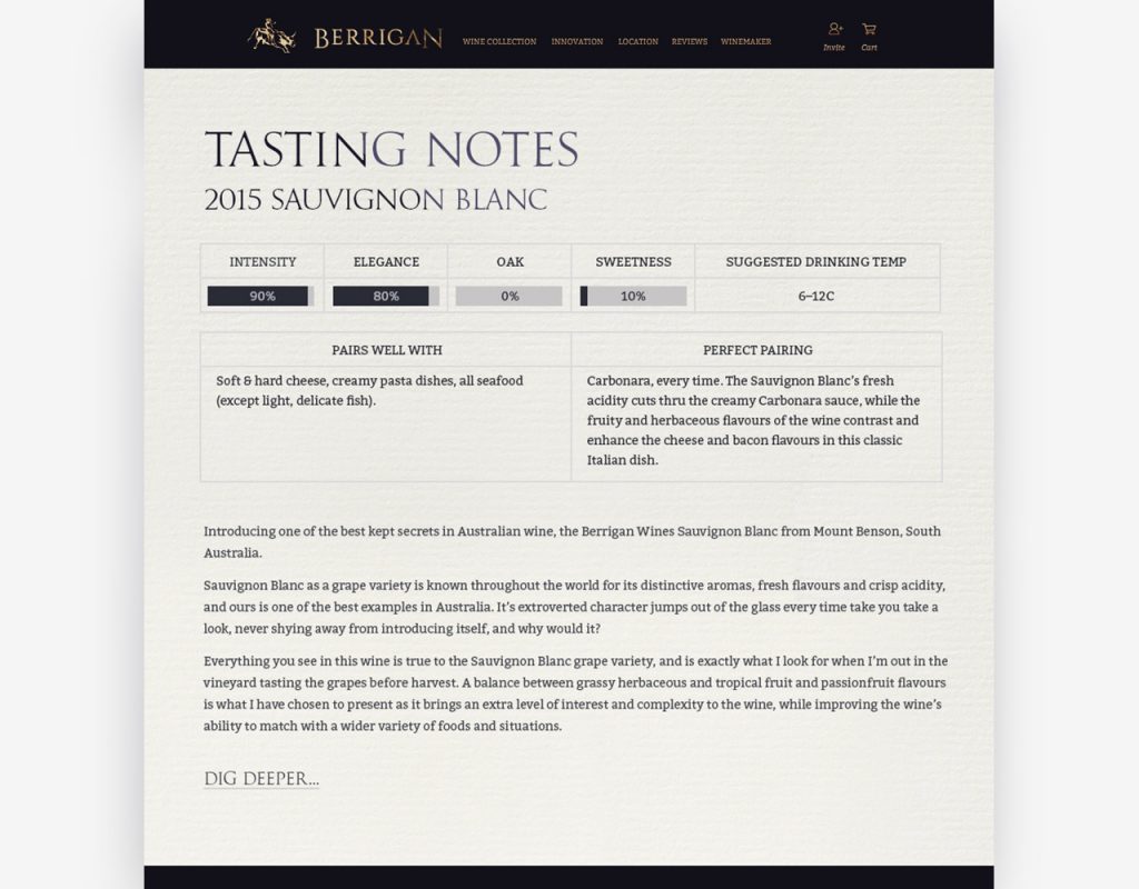 tasting notes